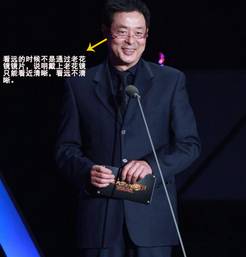 濮存昕戴老花鏡頒獎很正常，只可惜……
